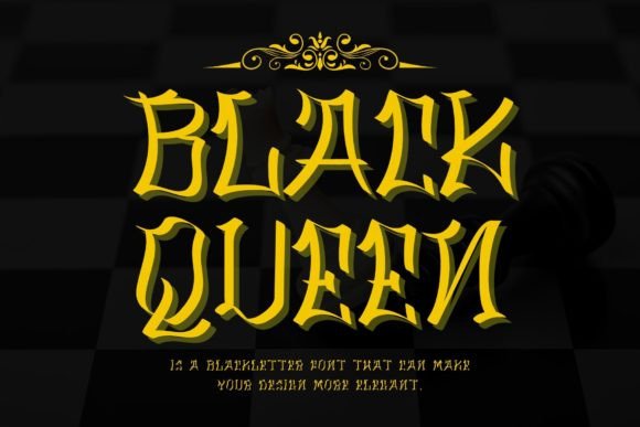 Black Queen: The Blackletter Font for Bold Brand Identity