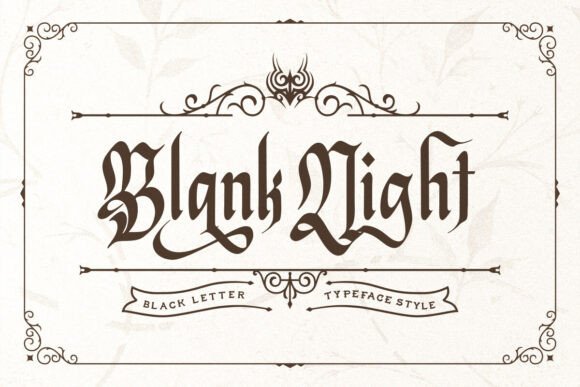 Blank Night: Reviving Vintage Style for Modern Design