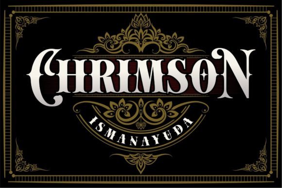 Chrimson: The Gothic-Inspired Display Font with Real Edge