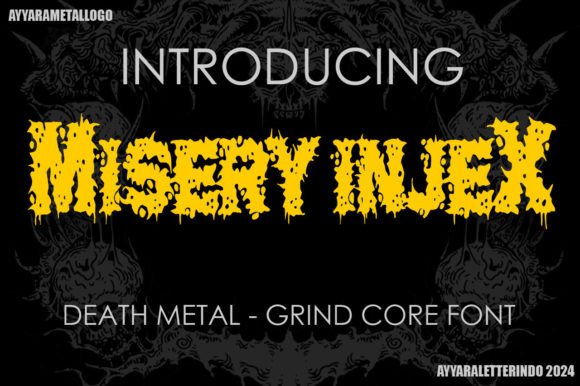 Misery Injex: The Death Metal Font for Your Brutal Brand