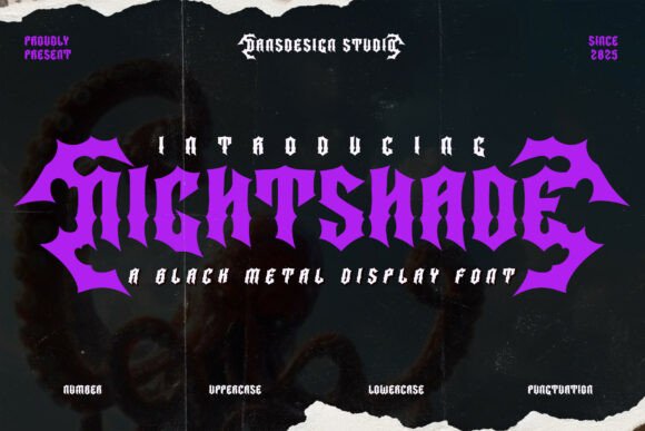 Nightshade Font: Mastering the Bold Blackletter Aesthetic