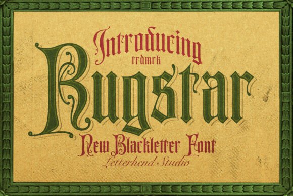 Rugstar: The Bold Blackletter Font for Timeless Design
